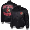 Ottawa Senators Adaptive Bold Logo Varsity Satin Jacket