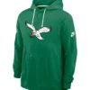 Nike Philadelphia Eagles Kelly Green Sideline Pullover Hoodie