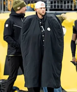 Pittsburgh Steelers Black Cape Coat