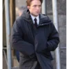 Here Comes The Flood 2025 Robert Pattinson Black Oversized Puffer Parka Coat