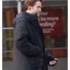 Robert Pattinson Here Comes The Flood 2025 Black Parka Coat