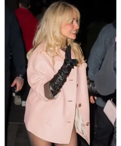 Sabrina Carpenter NYC 2025 Pink Coat Jacket