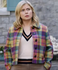 Rose McIver Ghosts US Multi Check Jacket