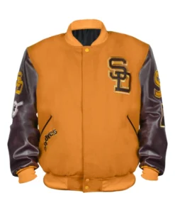 San Diego Padres Wool Leather Letterman Varsity Jacket - Unisex