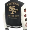 San Francisco 49ers Nike 2025 Rivalries Collection Full-Snap Wool Varsity Jacket