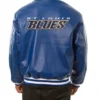 St. Louis Blues Royal Blue Leather Varsity Jacket