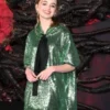 Nell Fisher TV-Series Stranger Things S05 Green Sequin Hooded Dress