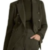 TV We Love 2025 Journey Gunderson Double Breasted Olive Green Blazer