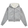 Taylor Folklore Album TS Gray Shearling Jacket