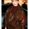 NYC 2025 Taylor Swift Bomber Leather Jacket