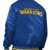 Golden State Warriors The Ambassador Blue Full-Zip Varsity Satin Jacket