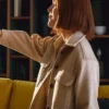 The Astronaut Kate Mara White Wool Jacket