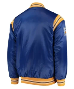 Pitt Panthers Starter The Enforcer Full Snap Royal Satin Jacket