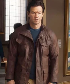 The Family Plan 2 Mark Wahlberg Brown Jacket