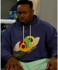 The Neighborhood Marcel Spears Colorful Applique Hoodie