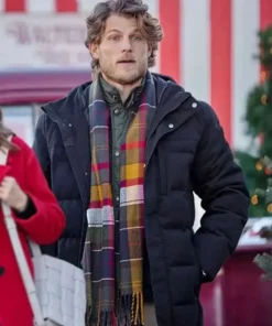 Adam Walters Tis the Season to be Merry Travis Van Winkle Black Puffer Jacket
