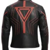 Jared Leto Tron: Ares Movie 2025 Black Cafe Racer Leather Jacket