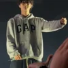 Jungwon Gap Grey Hoodie