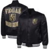 Vegas Golden Knights Adaptive Bold Logo Varsity Satin Jacket