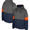 Men’s NCAA Basketball Team Virginia Cavaliers Blue & Gray Full-Zip Jacket