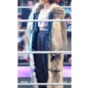 Becky Lynch Chinchilla Fur Long Coat