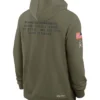 Washington Commanders Nike 2025 Salute to Service Sideline Standard Issue Dri-FIT Olive Hoodie