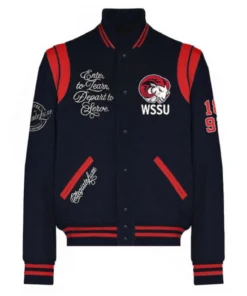 Winston-Salem State Black Varsity Wool Jacket