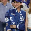 Maude Apatow 2025 World Series LA Dodgers Blue Jacket