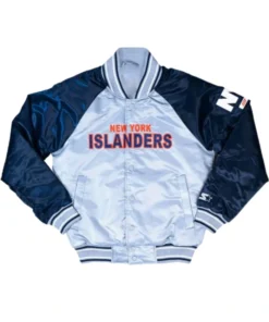 Youth NY Islanders Navy and Gray Jacket