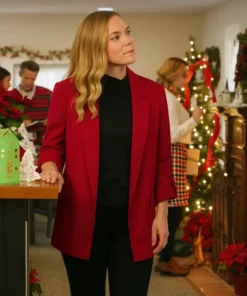 Cindy Busby There’s No Place Like Christmas Red Blazer