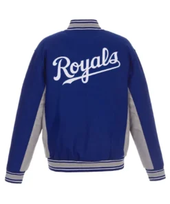 Accent Royal Kansas City Royals Full-Snap Varsity Wool Jacket