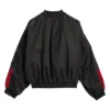 Adidas x Willy Chavarria 2025 Black Satin Bomber Jacket for Unsiex
