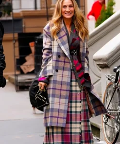 Sarah Jessica Parker And Just Like That Season 2 Plaid Coat