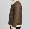 B3 Flight Shearling Bomber Jacket For Mens
