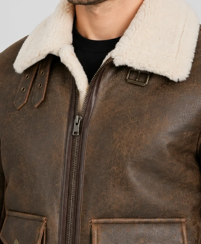 B3 Flight Shearling Bomber Jacket Men