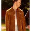 Kevin Jonas Movie Camp Rock 3 2026 Jason Gray Brown Suede Leather Jacket