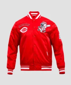 Cincinnati Reds Retro Classic Rib Bomber Jacket Red