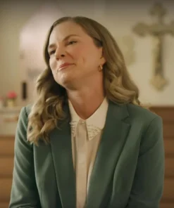 Cindy Busby There’s No Place Like Christmas Green Blazer