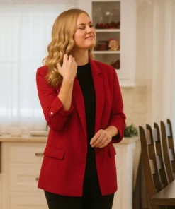 2025 There’s No Place Like Christmas Cindy Busby Grace Red Blazer