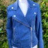Dolly Parton Rhinestone Cowgirl Denim Motorcylce Jacket