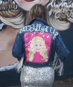 Dolly Parton Vintage Blue Denim Back Printed Jacket