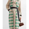 Lily Collins Emily In Paris S05 Emily Cooper Plaid Trench Coat