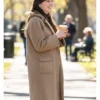Emma Mackey Movie Ella McCay 2025 Hooded Coat