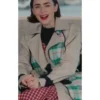 Emily In Paris S05 Lily Collins Plaid Trench Coat