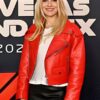 F1 Las Vegas GP Ali Larter Red Biker Jacket