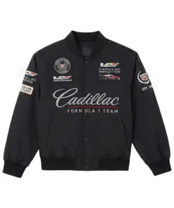 F1 Team Cadillac Black Racing Jacket