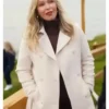 Lauren Vandenbrook Hudson & Rex Tv Series Amanda Lyddon White Wool Coat