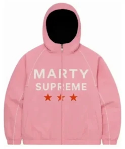 Marty Supreme Justin Bieber Pink Hoodie Jacket
