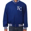 Kansas City Royals Wool Blue Letterman Jacket