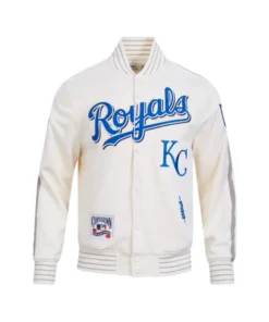 Current Logo Kansas City Royals Game Day White Jacket